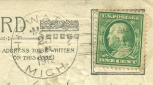 Hiawatha, Michigan-Actual Post Mark (May 23, 1912) 